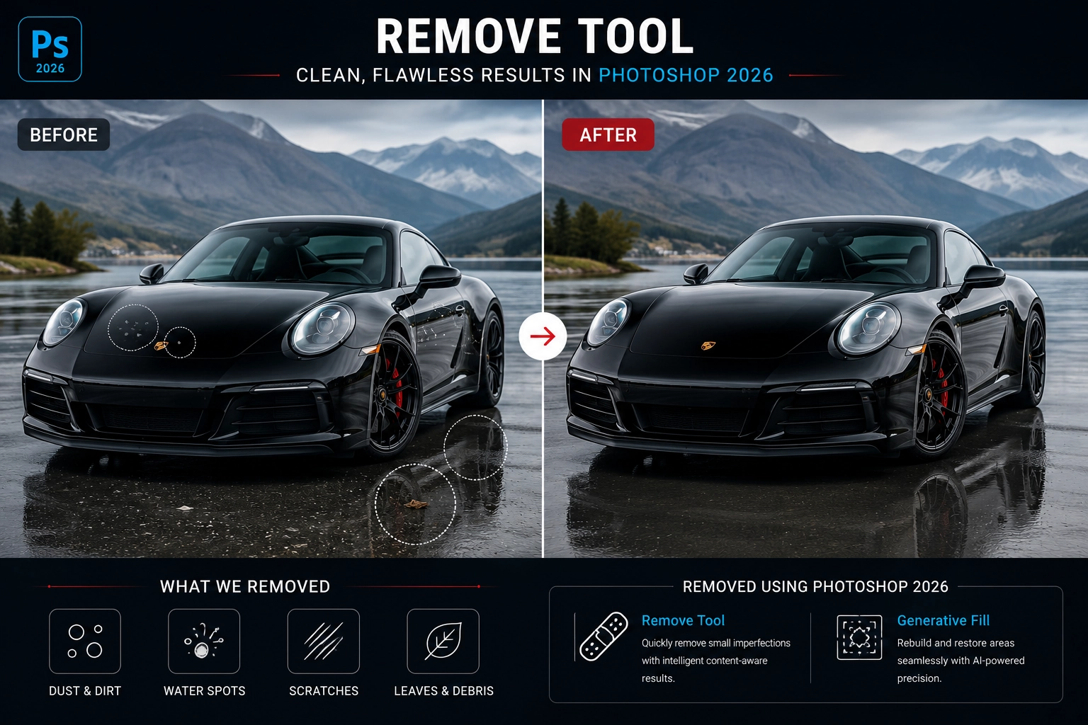Remove Tool car photo editing