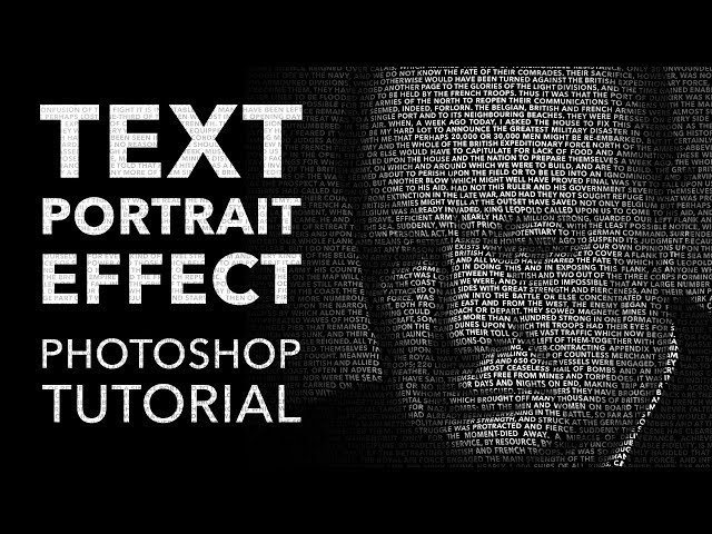 How to Create a Text Portrait Effect in Photoshop